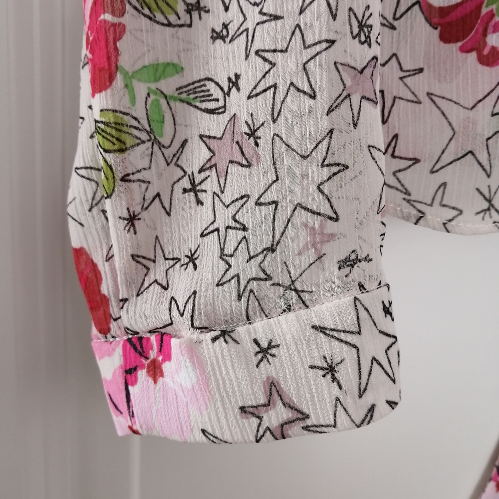 Zara Ruffled Sheer Blouse - Picture 8 of 8